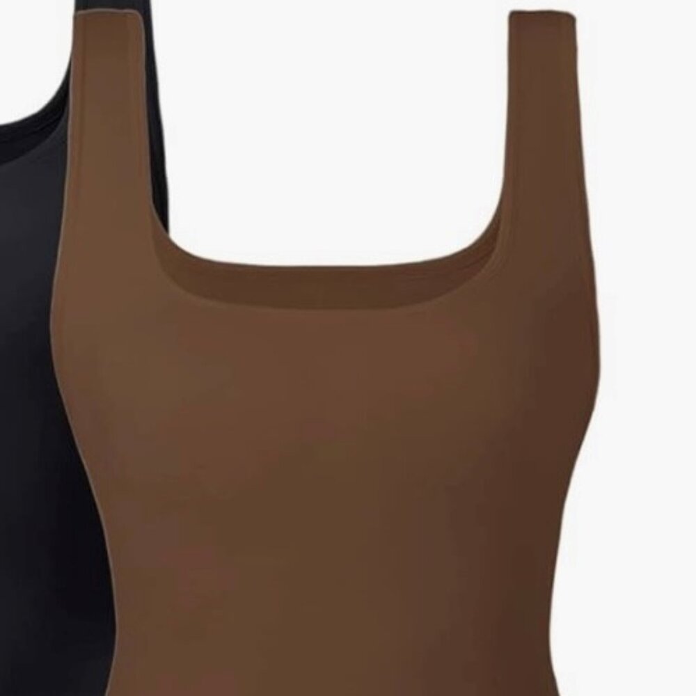 Large Brown Tummy Control Tank